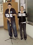 Flötenspiel im Musikraum